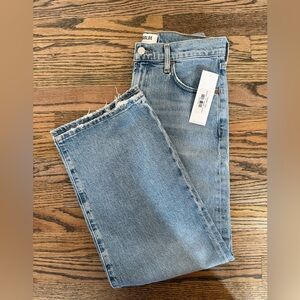 BNWT Agolde Harper Crop Mid Rise Relaxed Straight size 27 or 6